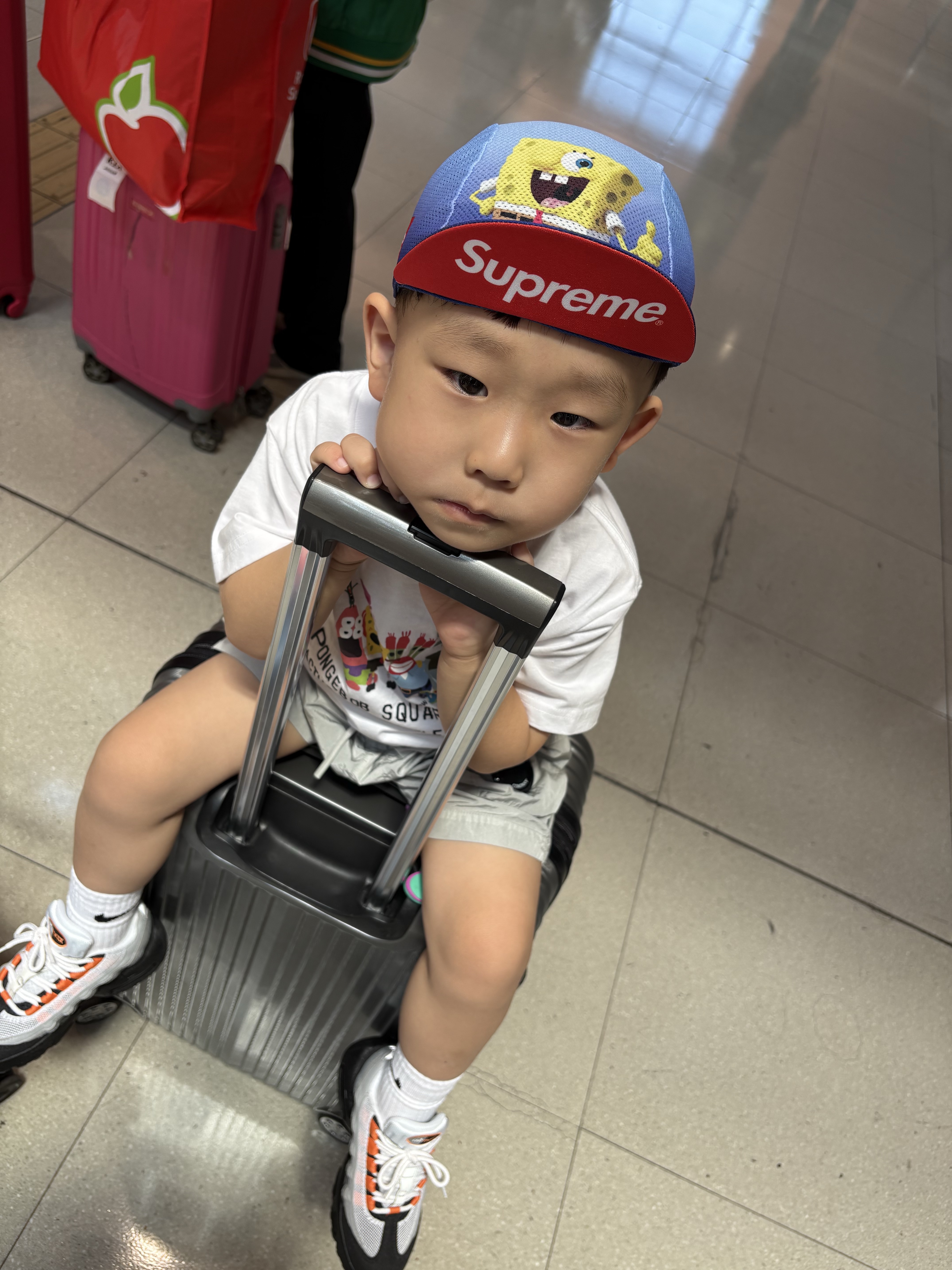 Supreme x SpongeBob SquarePants Castelli Cycling Cap Blue - 25SS, (PS) Nike Air Max 95 OG Bright Mandarin μ°©μ© μ€νμΌ - 2