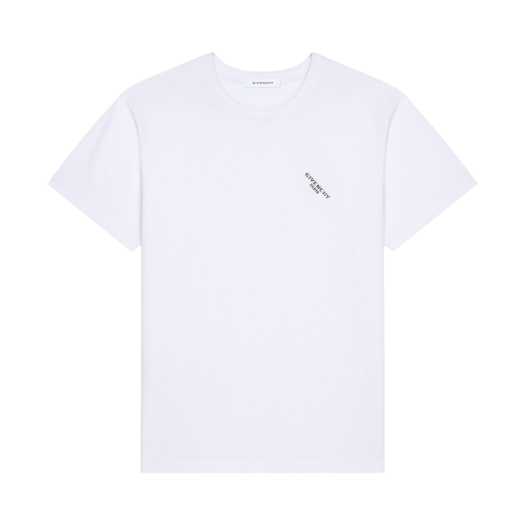 BM71NK3YRR-100 Givenchy Shadow Print Cotton T-Shirt White