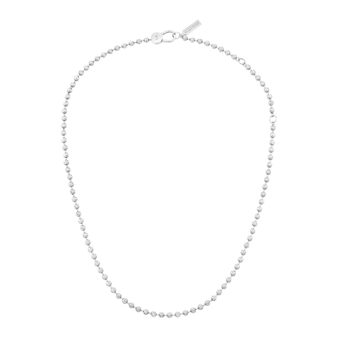N24MN12 NUMBERING #5832 Cutting Ball Chain Necklace Silver