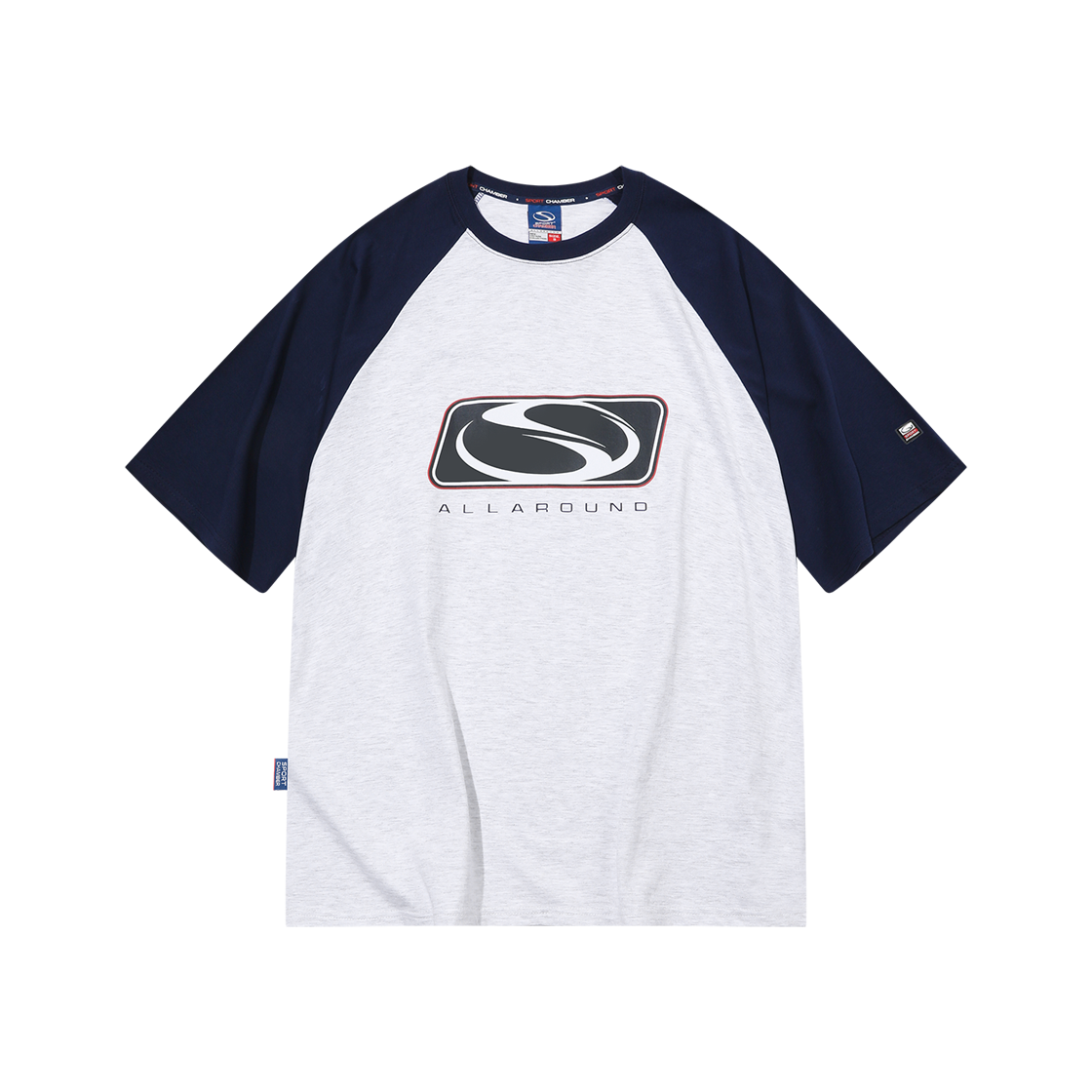 SCBES2HTU04NV SPORT CHAMBER SC Big Flash Raglan T-Shirt Navy
