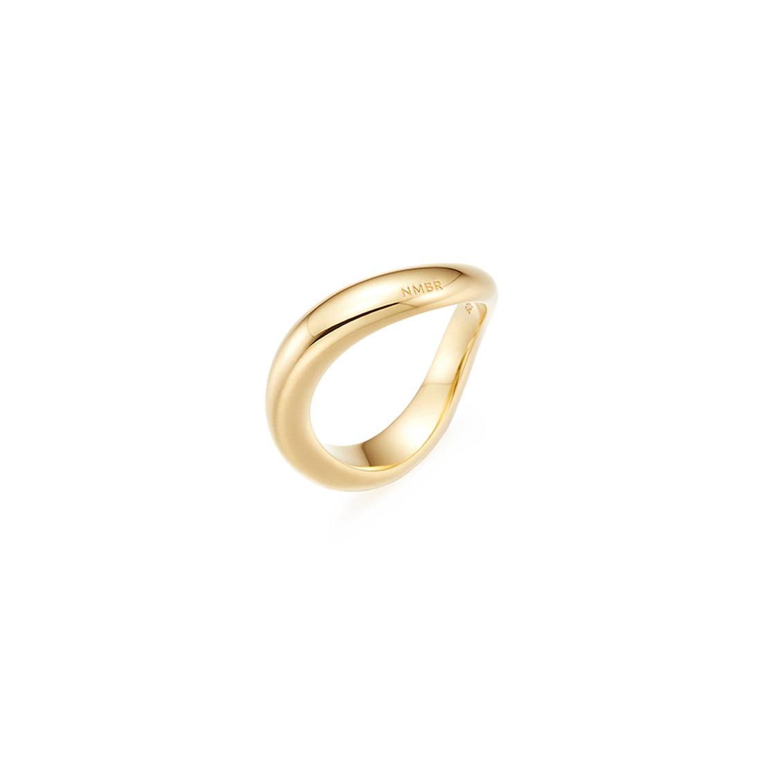 N25SR40 NUMBERING #7416 Wavy Ring Gold