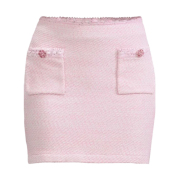 (W) Self Portrait Knit Mini Skirt Pink