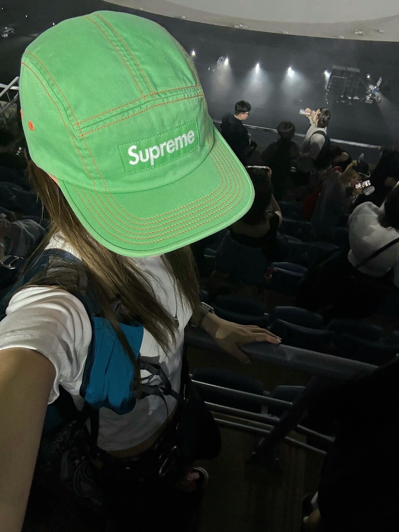 Supreme Washed Chino Twill Camp Cap Green - 24SS 착용 스타일