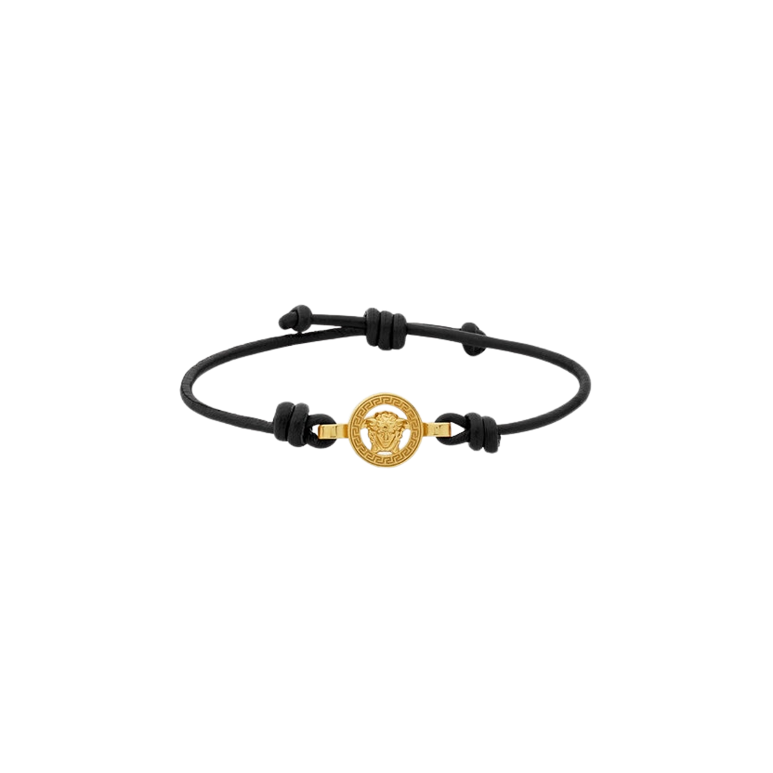 베르사체 메두사 '95 레더 브레이슬릿 블랙 골드(Versace Medusa '95 Leather Bracelet Black Gold)