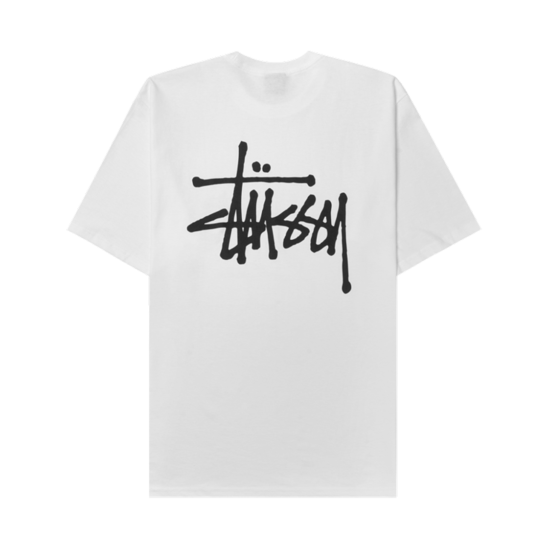 스투시 베이직 스투시 티셔츠 화이트 2024, 2025(Stussy Basic Stussy T-Shirt White 2024, 2025)