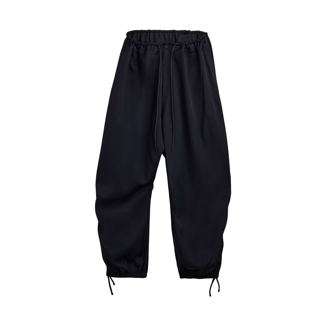 JX4754 (W) Y-3 Rayon Twill Wide Pants Black