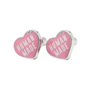 Human Made Heart Earrings Pink