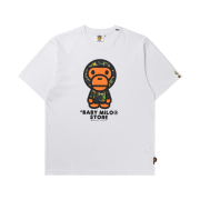 (W) BAPE Milo Regular Fit T-Shirt White
