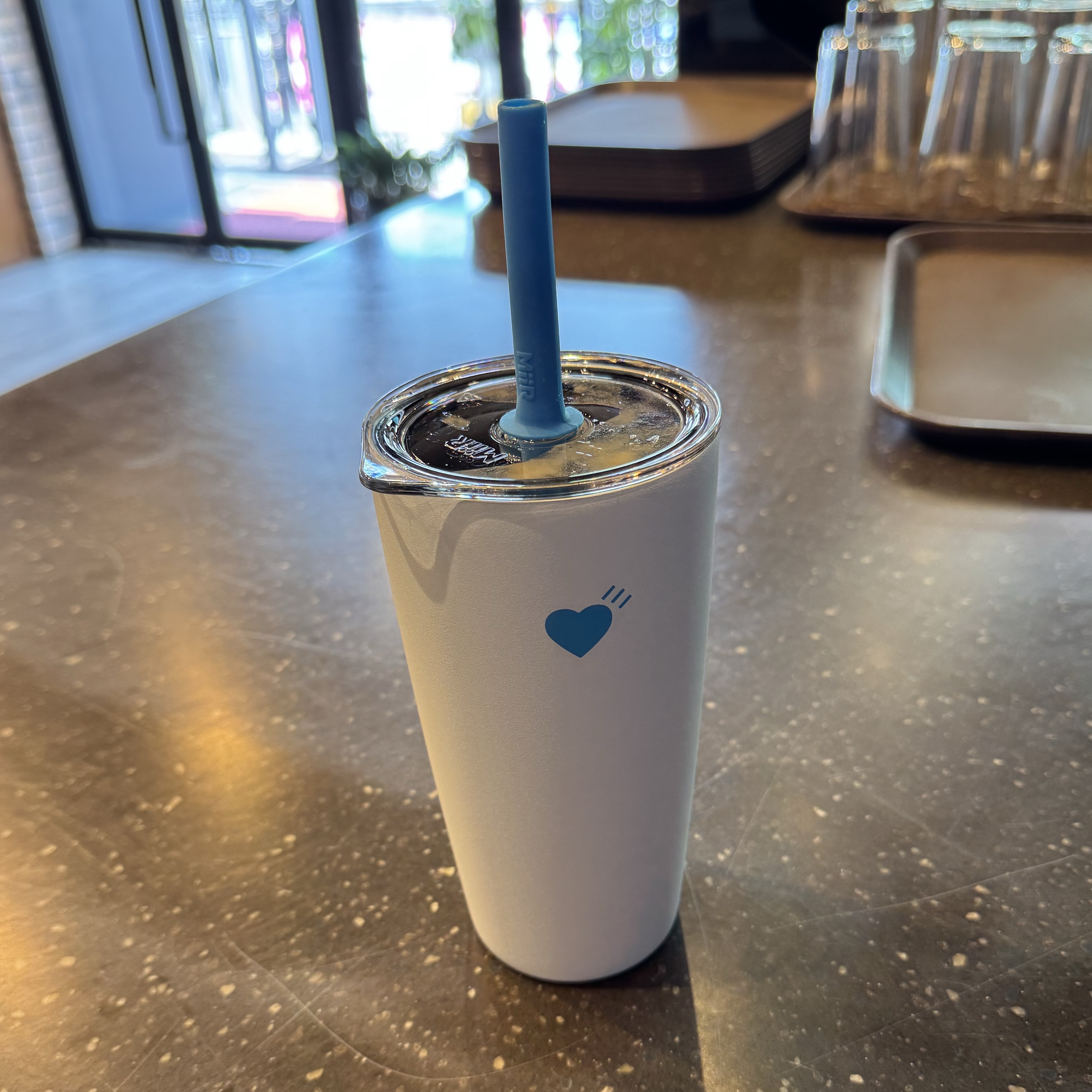 Human Made x Blue Bottle Coffee Commuter Cup White 착용 스타일