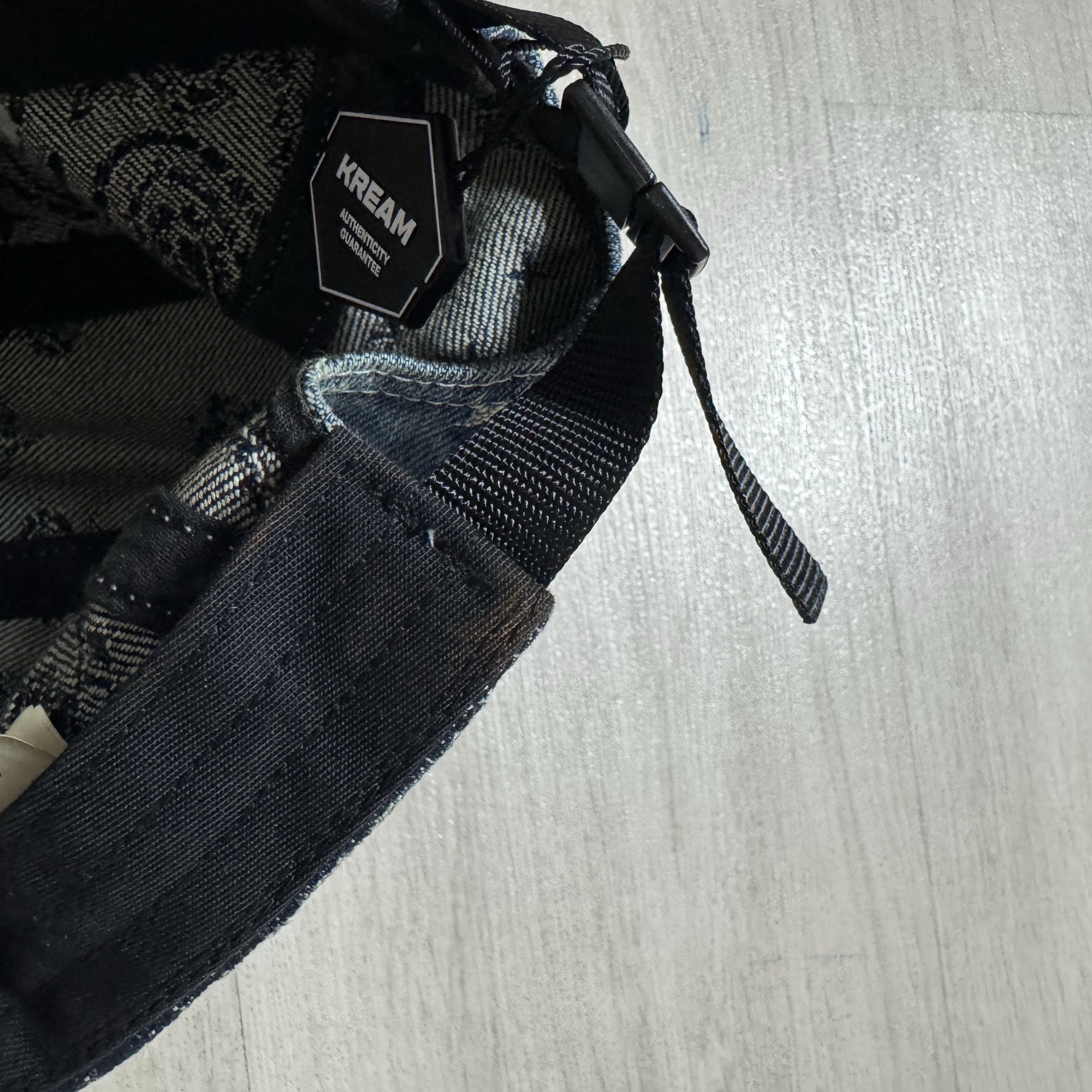 Supreme Bandana Jacquard Denim Camp Cap Blue - 25SS 착용 스타일 - 3