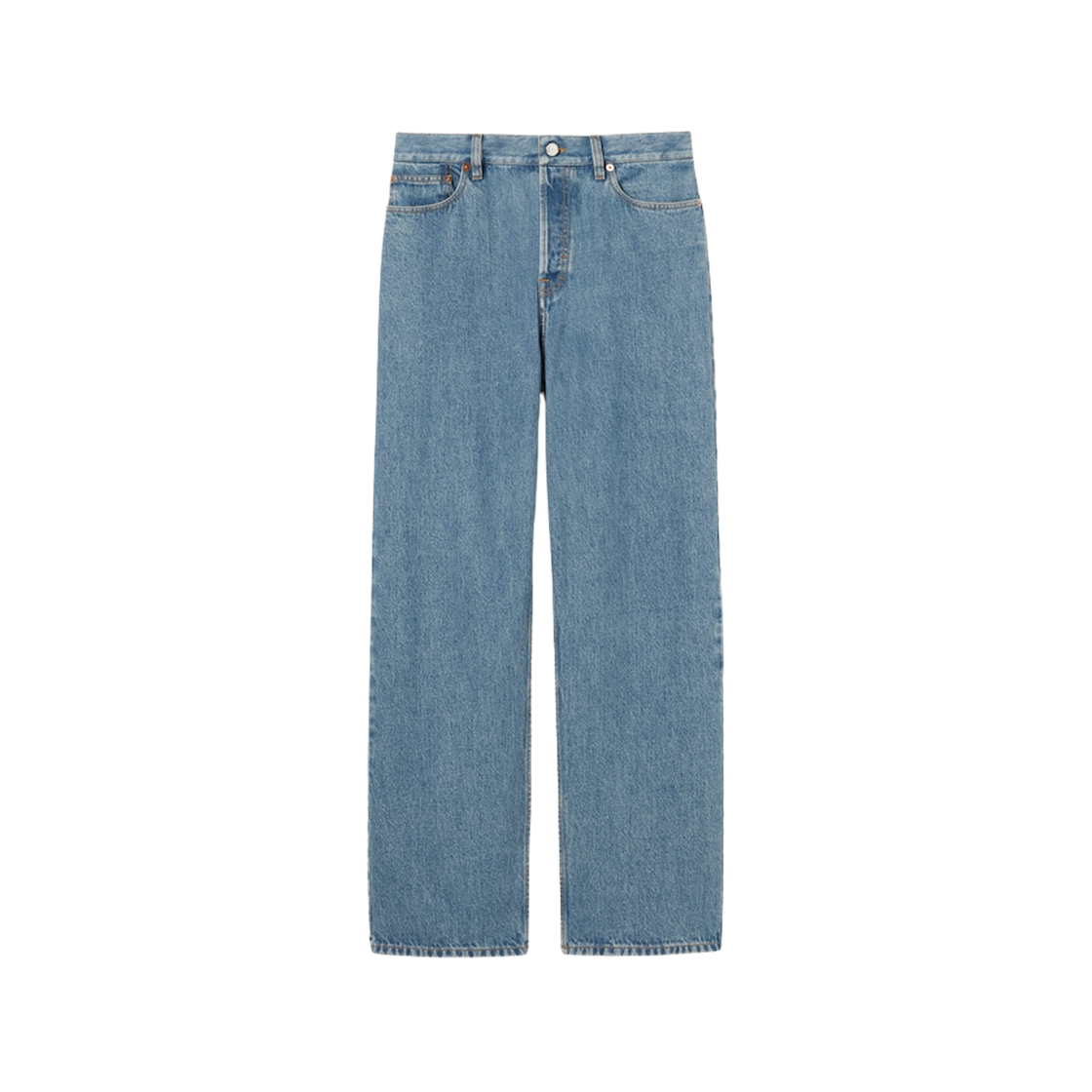 828604-XDDAS-4011 (W) Gucci Petite Fit Baggy Denim Pants Light Blue