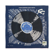 Kapital Fastcolor Selvedge Blue Power Record Bandana Navy