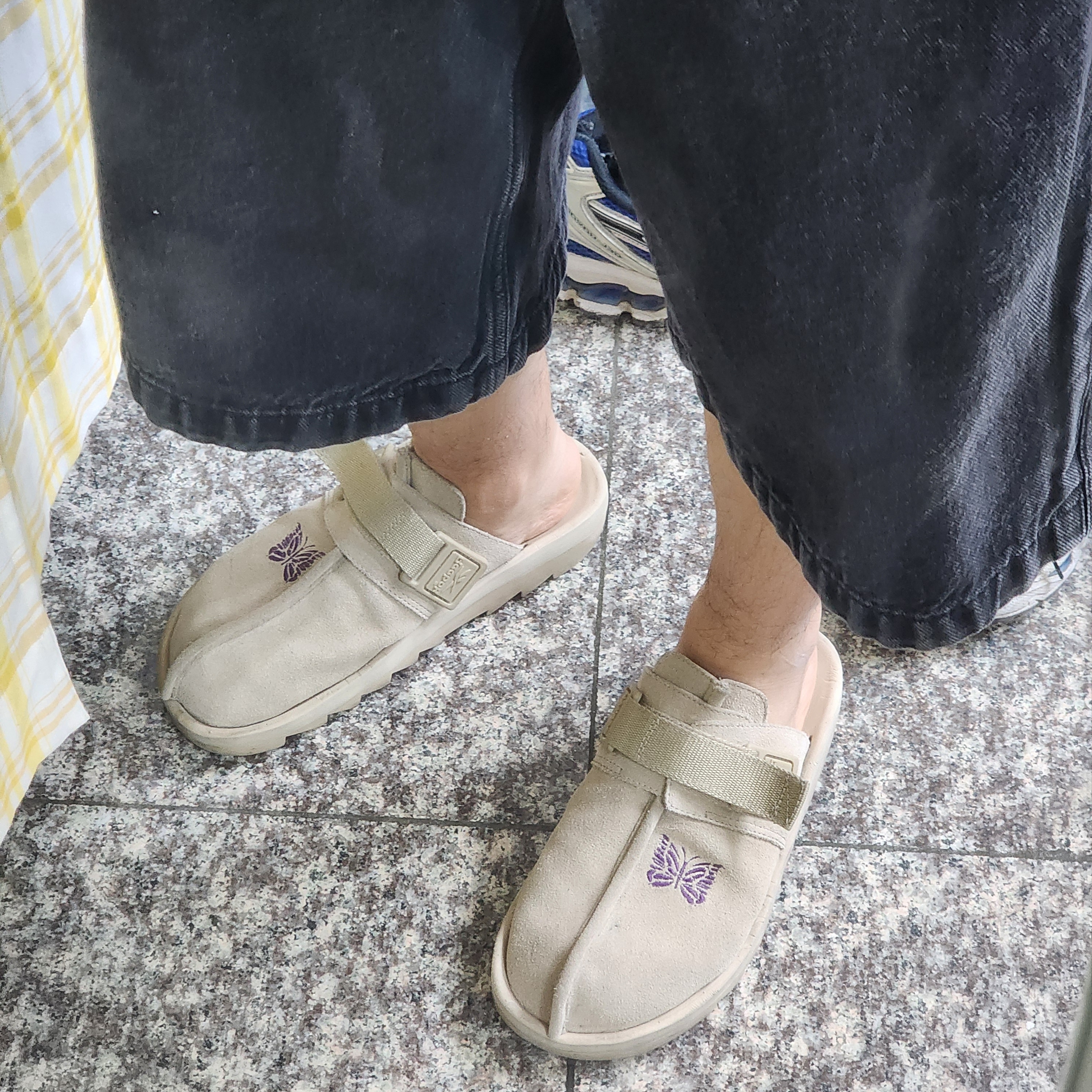 Reebok x Needles Beatnik Beige 착용 스타일