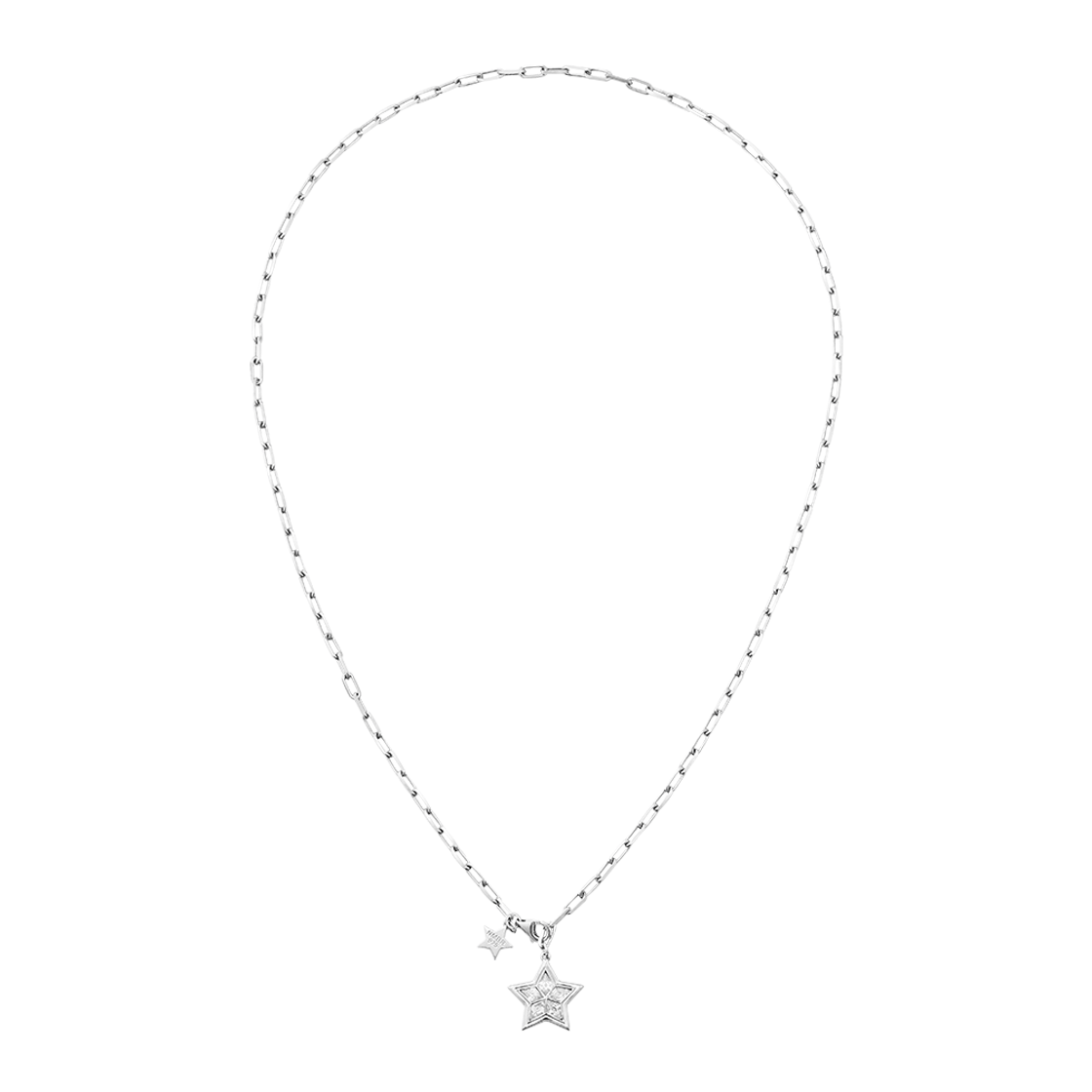 넘버링 #7740 브릴리언트 스타 펜던트 네크리스 실버