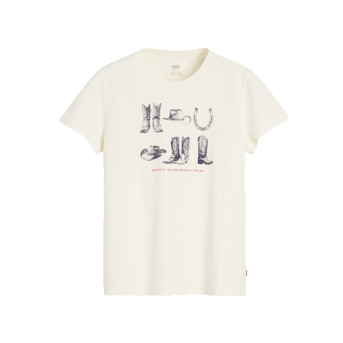 17369-3282 Levi's Women Logo Perfect T-Shirt White