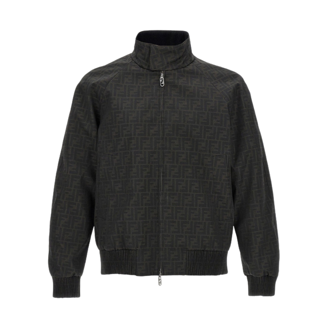 FW1333ASCKF1440 Fendi FF Logo Bomber Jacket Brown