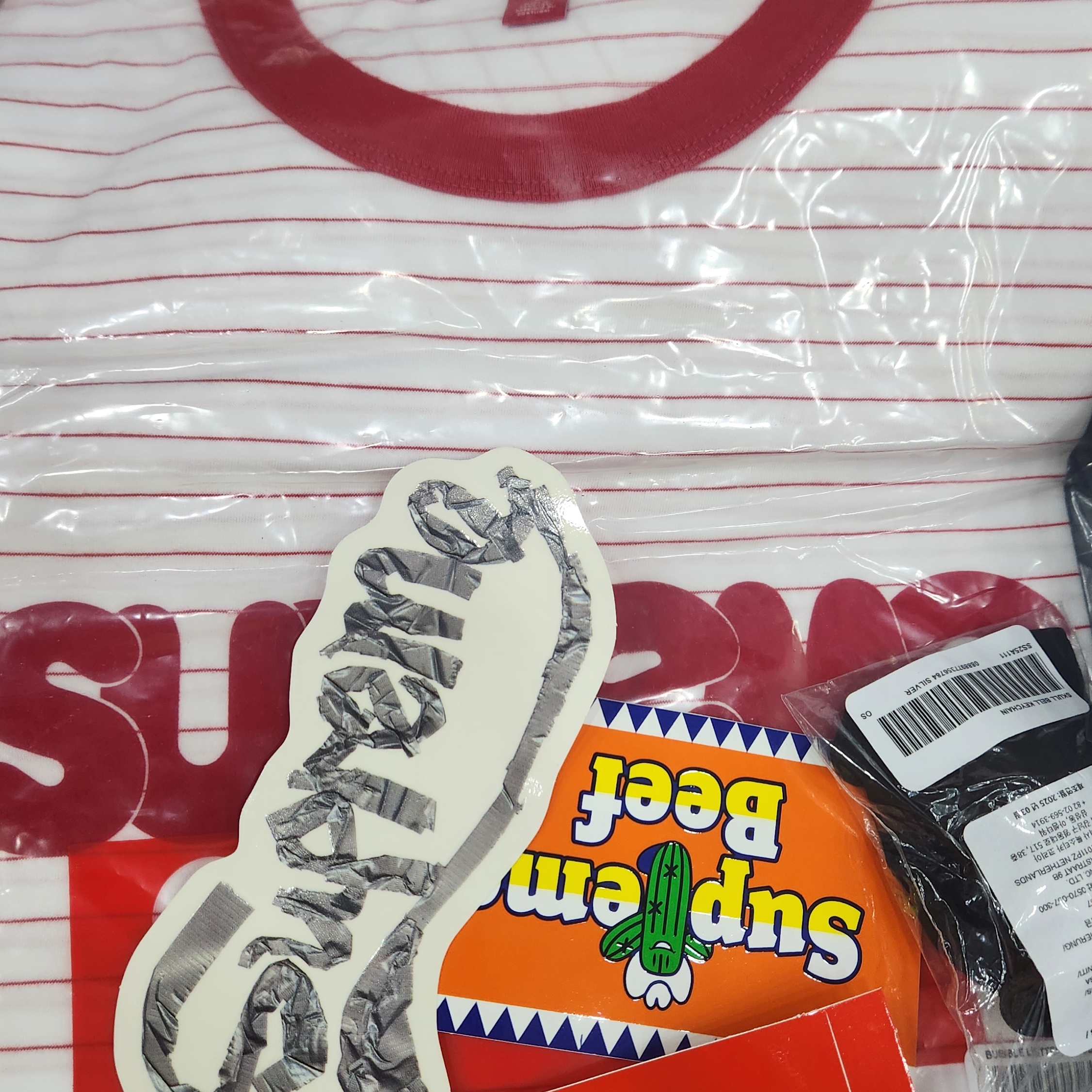 Supreme Bubble S/S Top White - 25SS 착용 스타일