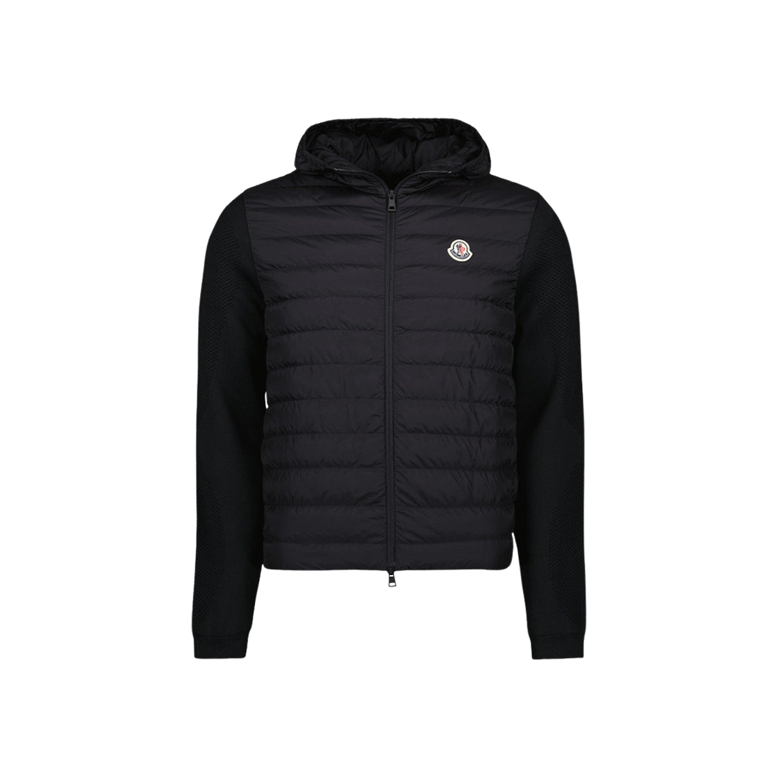 J1-091-9B00009-M1124-999 Moncler Logo Patch Jacket Black - 24SS