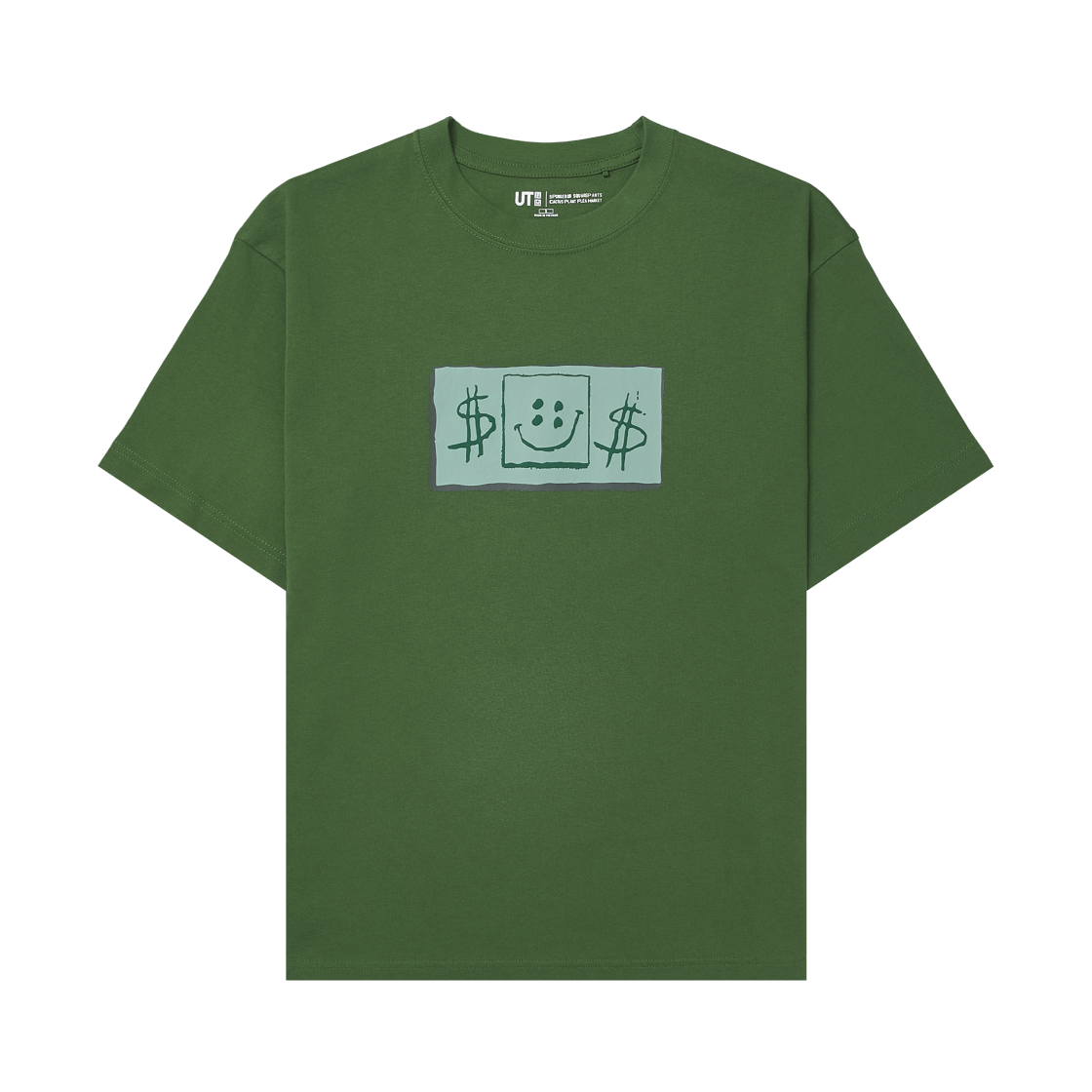유니클로 UT x CPFM x 스폰지밥 그래픽 티셔츠 B 올리브 - KR(Uniqlo UT x CPFM x SpongeBob Graphic T-Shirt B Olive - KR)