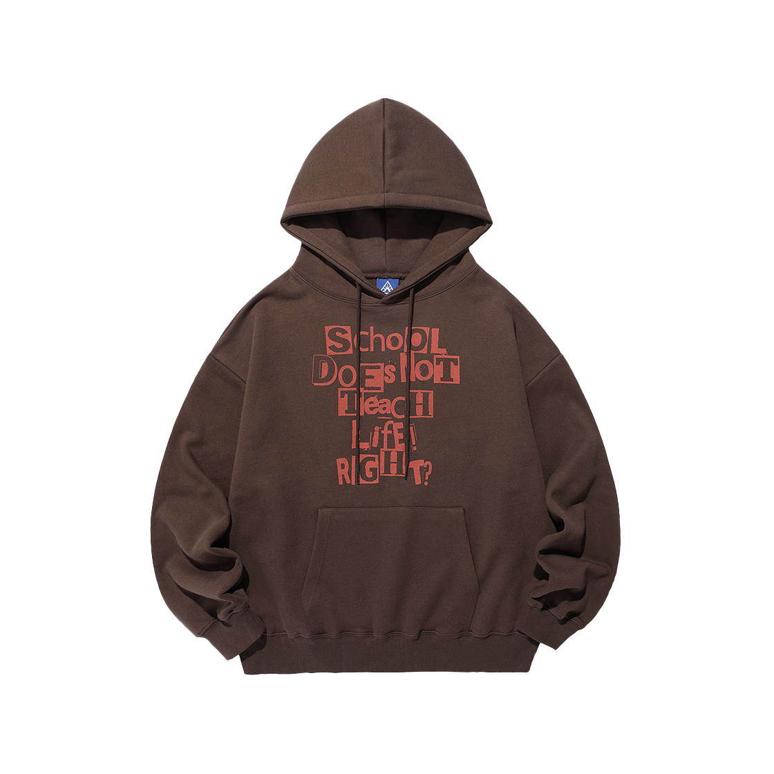 IK2FSMM404ABR ISTKUNST Does Not Teach Hoodie Brown