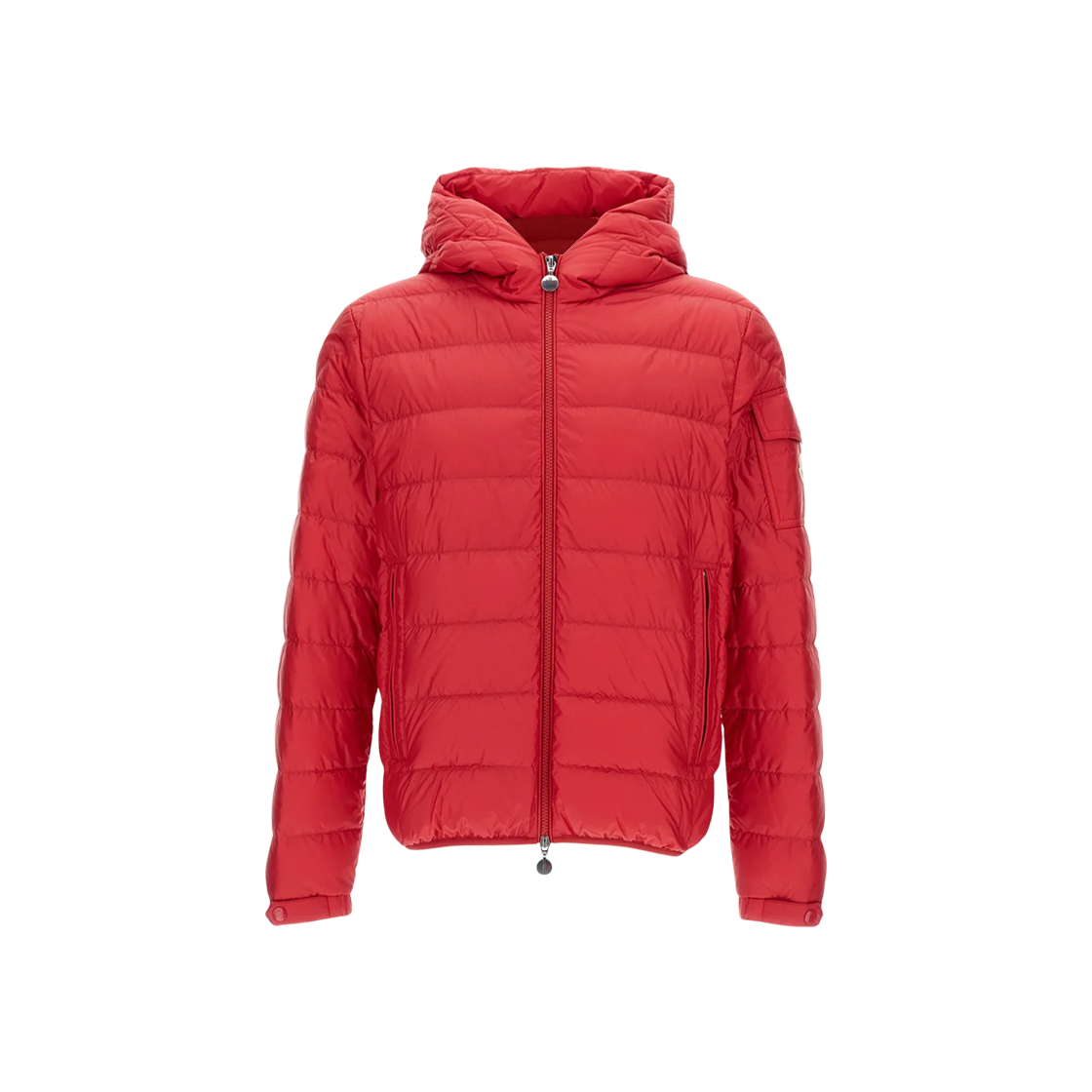 K2-091-1A00009-597YF-440 Moncler Najan Hooded Short Down Jacket Red - 25FW