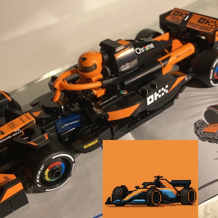 Lego Speed Champions McLaren F1 Team MCL38 Race Car 착용 스타일 - 2