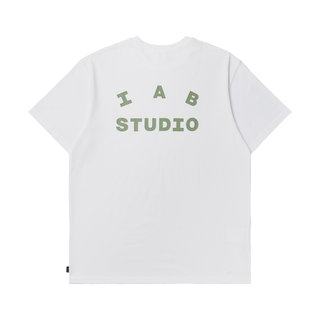 아이앱 스튜디오 티셔츠 화이트 라이트 그린(IAB Studio T-Shirt White Light Green)