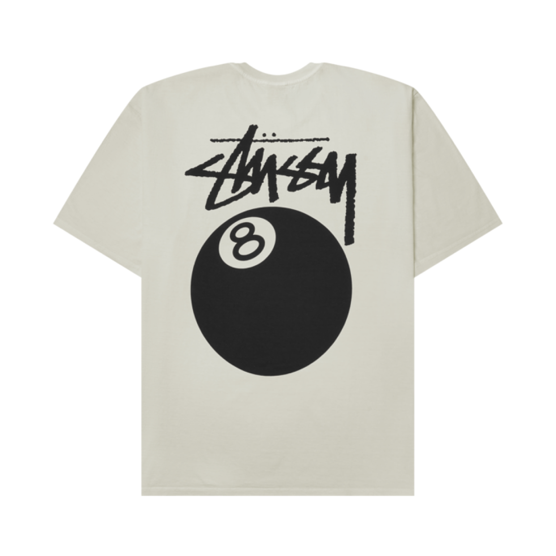 스투시 8볼 피그먼트 다이드 티셔츠 내츄럴(Stussy 8 Ball Pigment Dyed T-Shirt Natural)