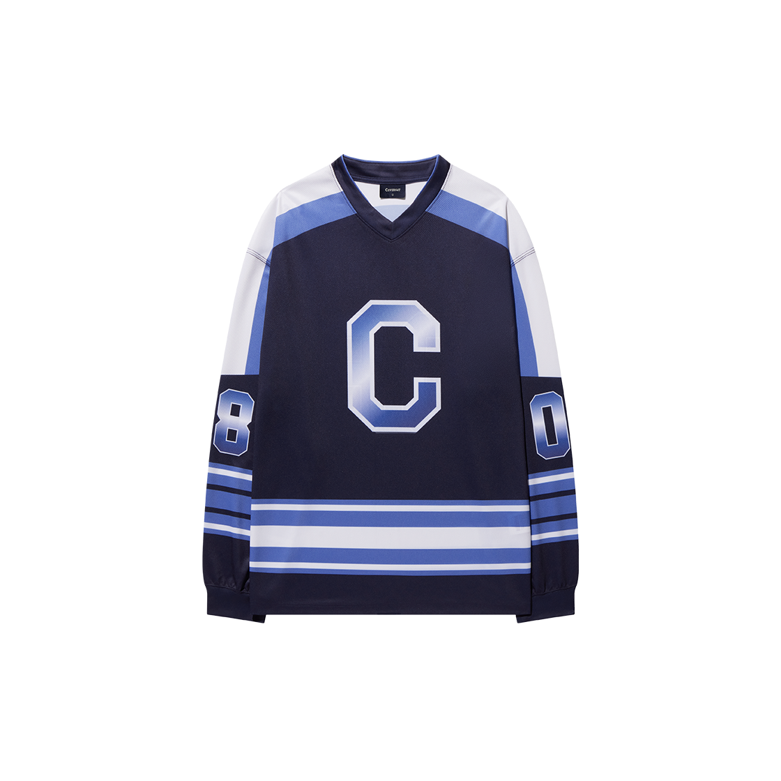 커버낫 블록코어 져지 롱슬리브 네이비