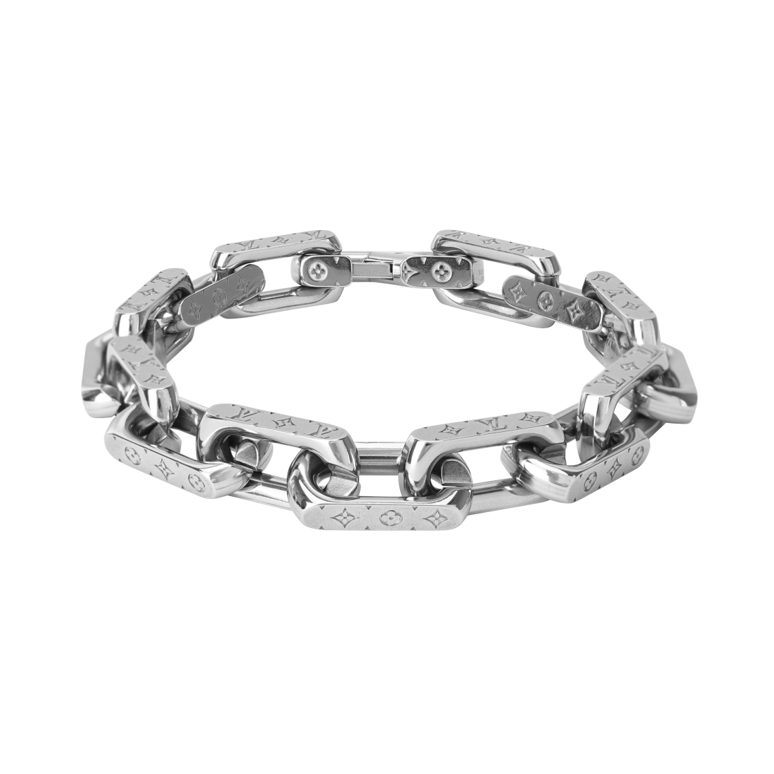 루이비통 모노그램 체인 브레이슬릿 실버(Louis Vuitton Monogram Chain Bracelet Silver)