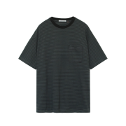 Polyteru Human Index Human Striped Pocket 1/2 T-Shirt Green
