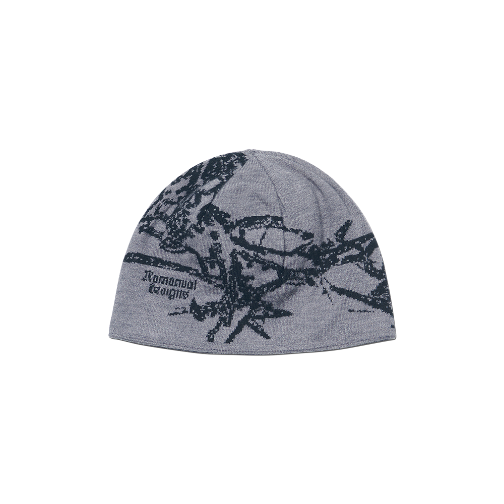 NM65HG04M1GY NOMANUAL Graphic Jacquard Beanie Gray