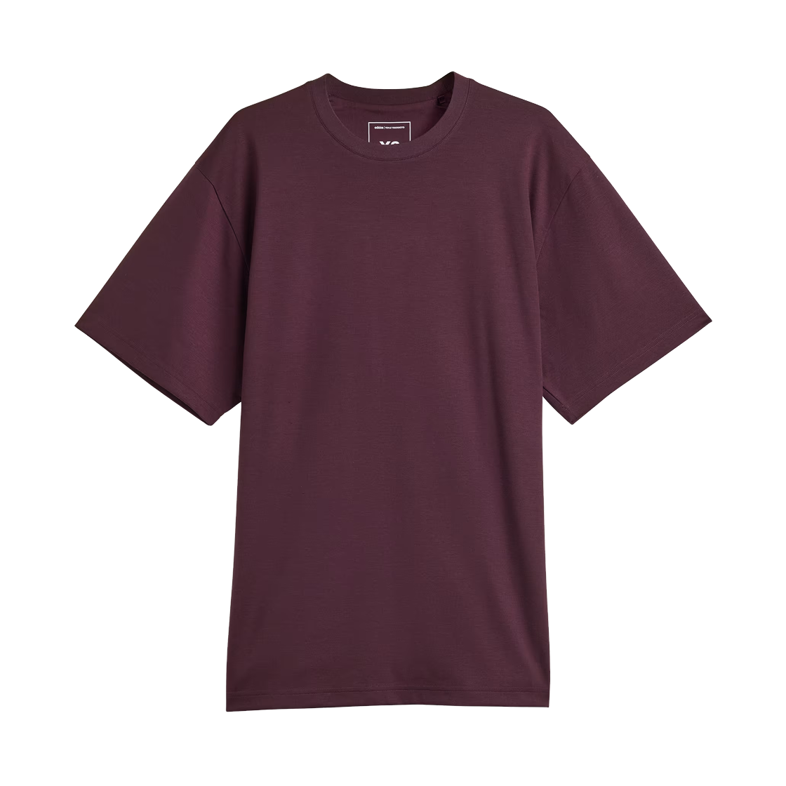 JY8162 Y-3 SS T-Shirt Shadow Maroon