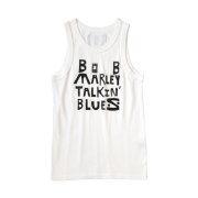 Kapital French Ribbon Tank Top Marley Talkin' Blues White