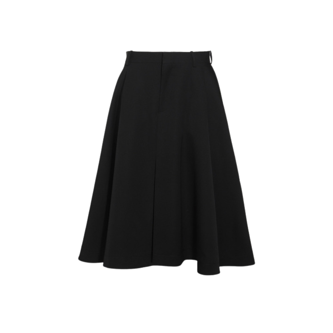 (W) 보테가 베네타 울 그레인 드 푸드르 스커트 블랙((W) Bottega Veneta Wool Grain De Poudre Skirt Black)
