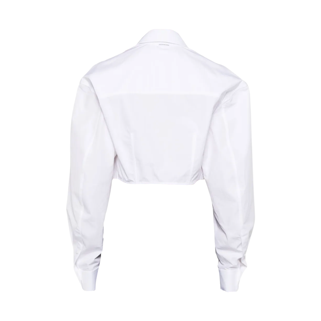 (W) 알렉산더 왕 코튼 크롭 셔츠 화이트((W) Alexander Wang Cotton Cropped Shirt White) - 2