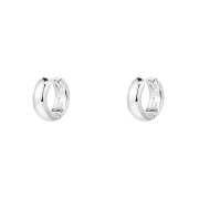 NUMBERING #7010 Small Volume One Touch Earrings Silver