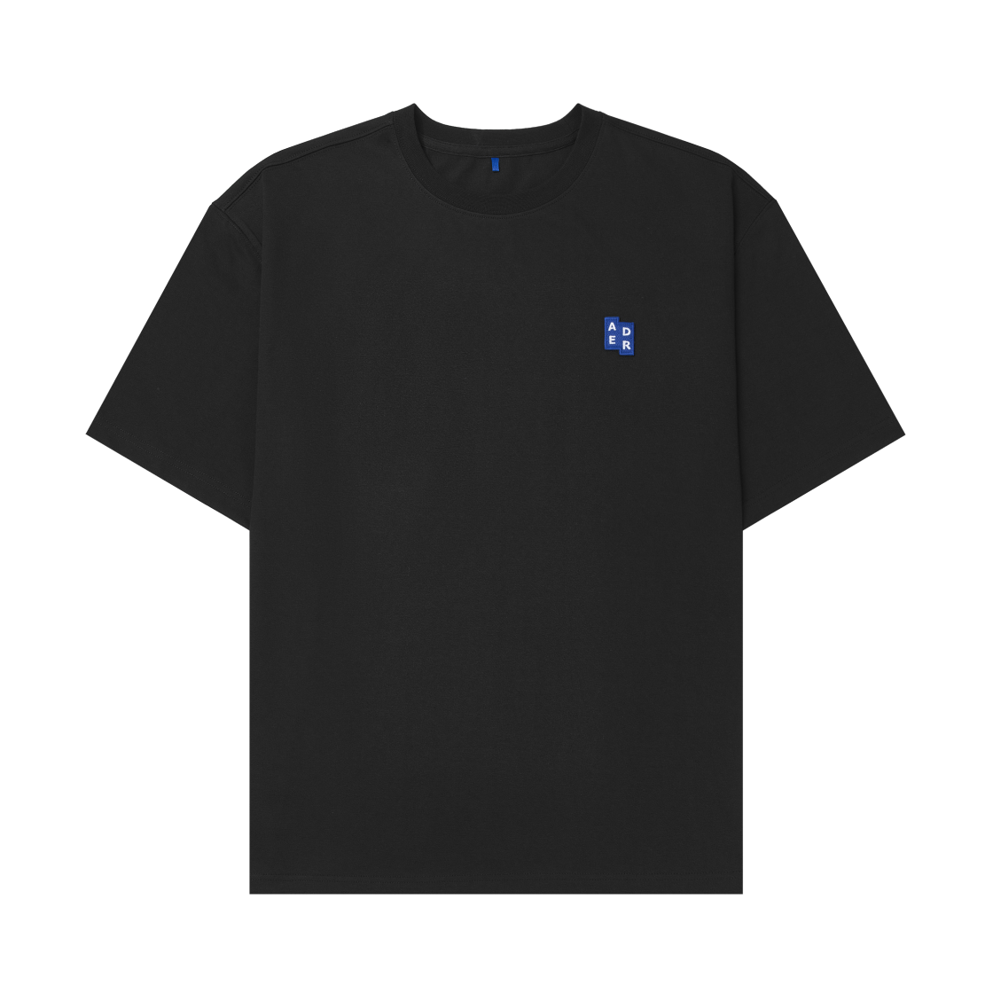 아더에러 시그니피컨트 TRS/BL 태그 티셔츠 01 블랙(Ader Error Sig; TRS/BL Tag T-Shirt 01 Black)