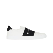 Givenchy Elastic Band Urban Street Leather Sneakers White Black