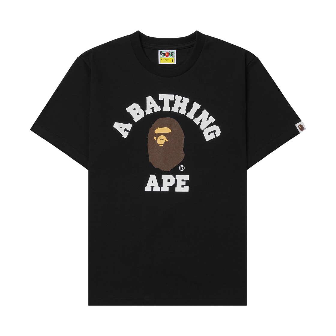 베이프 컬리지 티셔츠 블랙(BAPE College T-Shirt Black)