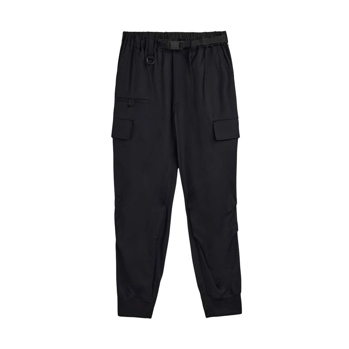 JX7283 Y-3 Rayon Twill Cuffed Pants Black