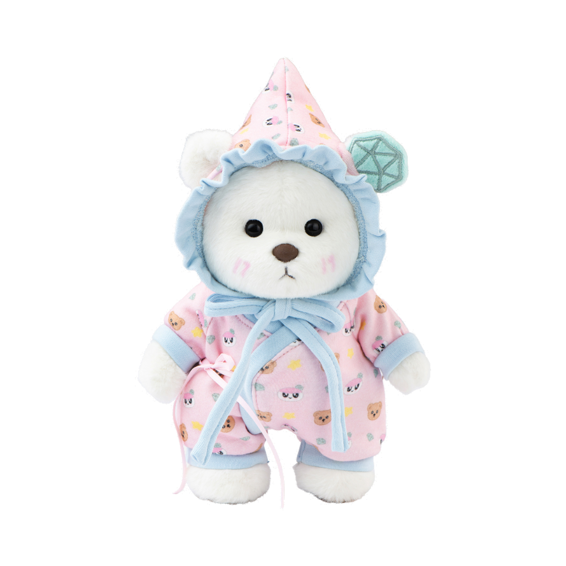 테디테일즈 세븐틴 봉봉이 콜라보 10주년 한정판 봉봉베어 S 로즈쿼츠(TeddyTales SEVENTEEN BONGBONGEE BONGBONG Bear 10th Anniversary Limited Edition S Rosequartz)