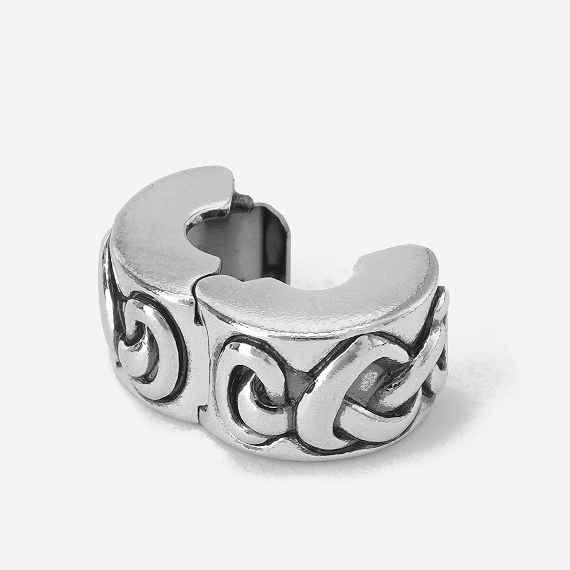 (W) 판도라 노티드 하트 클립 참 스털링 실버((W) Pandora Knotted Hearts Clip Charm Sterling Silver) - 2
