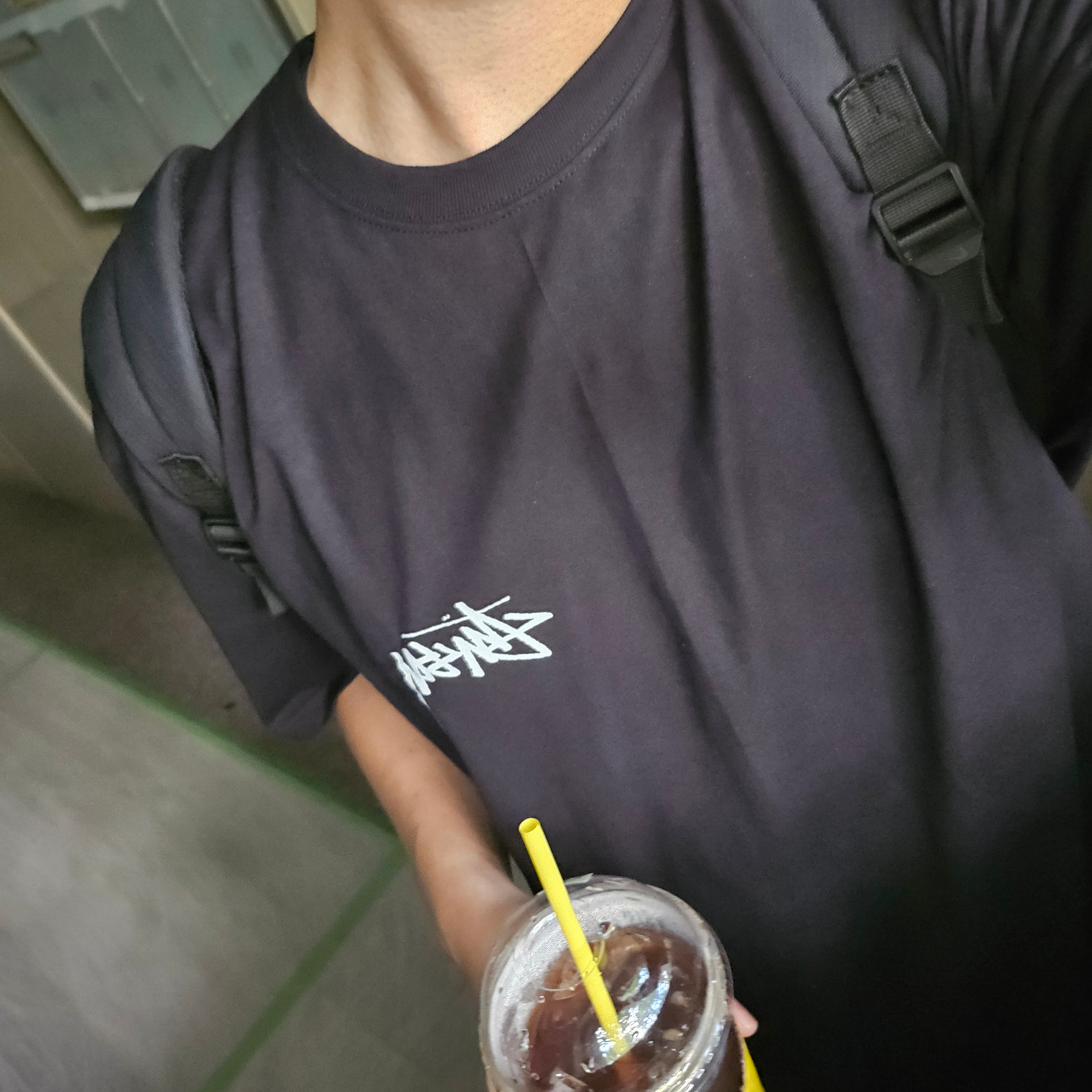 Stussy Diced Out T-Shirt Black 착용 스타일