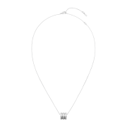 NUMBERING #5737 Triple Pipe Pendant Necklace Silver