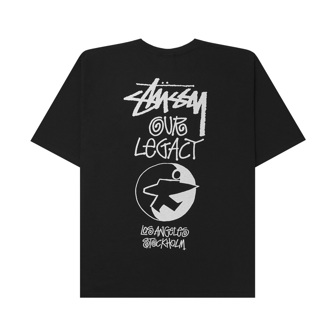 스투시 x 아워레가시 서프맨 피그먼트 다이드 티셔츠 블랙(Stussy x Our Legacy Surfman Pigment Dyed T-Shirt Black)