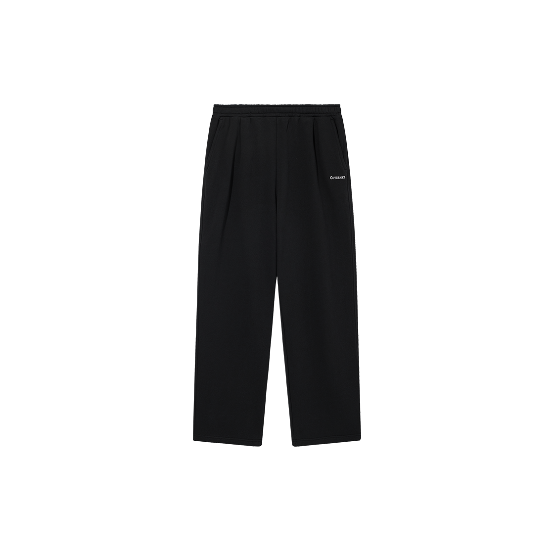 CO2501PT02BK Covernat Semi Wide-Fit Authentic Logo Sweat Pants Black