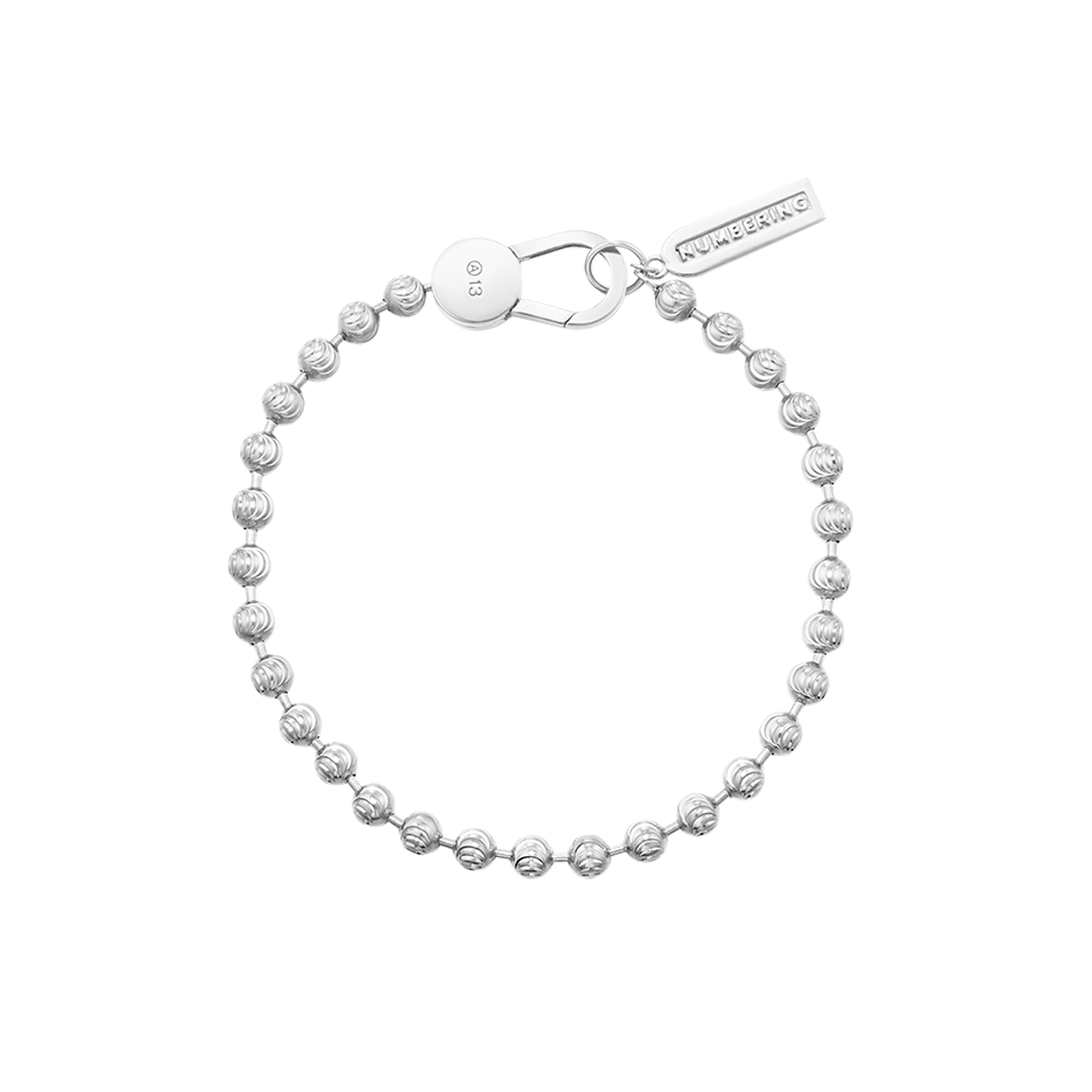 N24MB01 NUMBERING #5932 Cutting Ball Chain Bracelet Silver