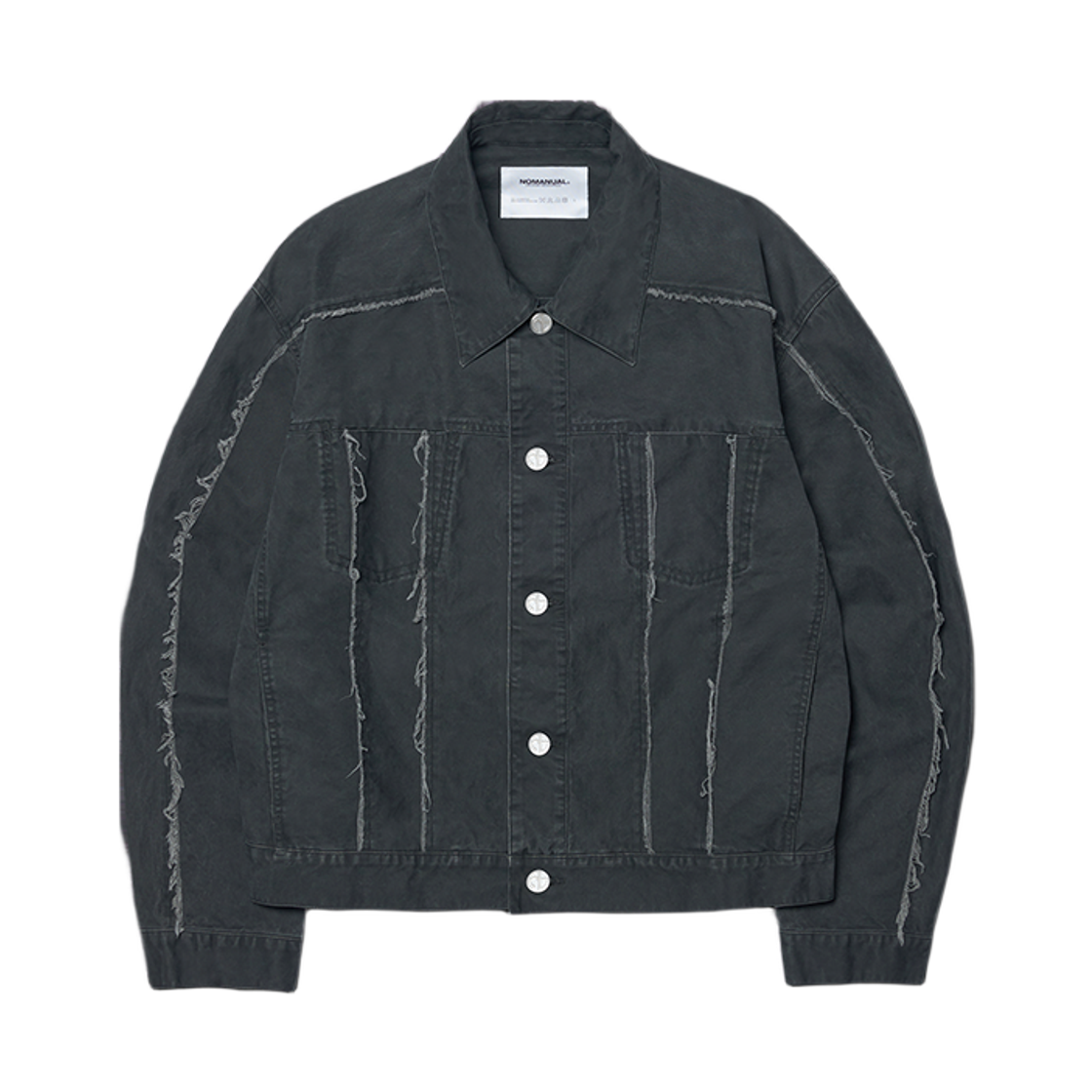 노매뉴얼 R.E 트러커 자켓 워시드 차콜