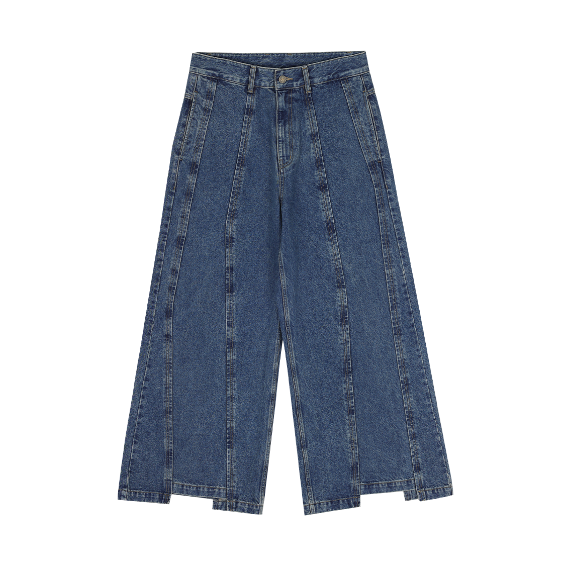 SH5PT732BL SONGZIO COLLECTION Bias Cut Out Denim Blue